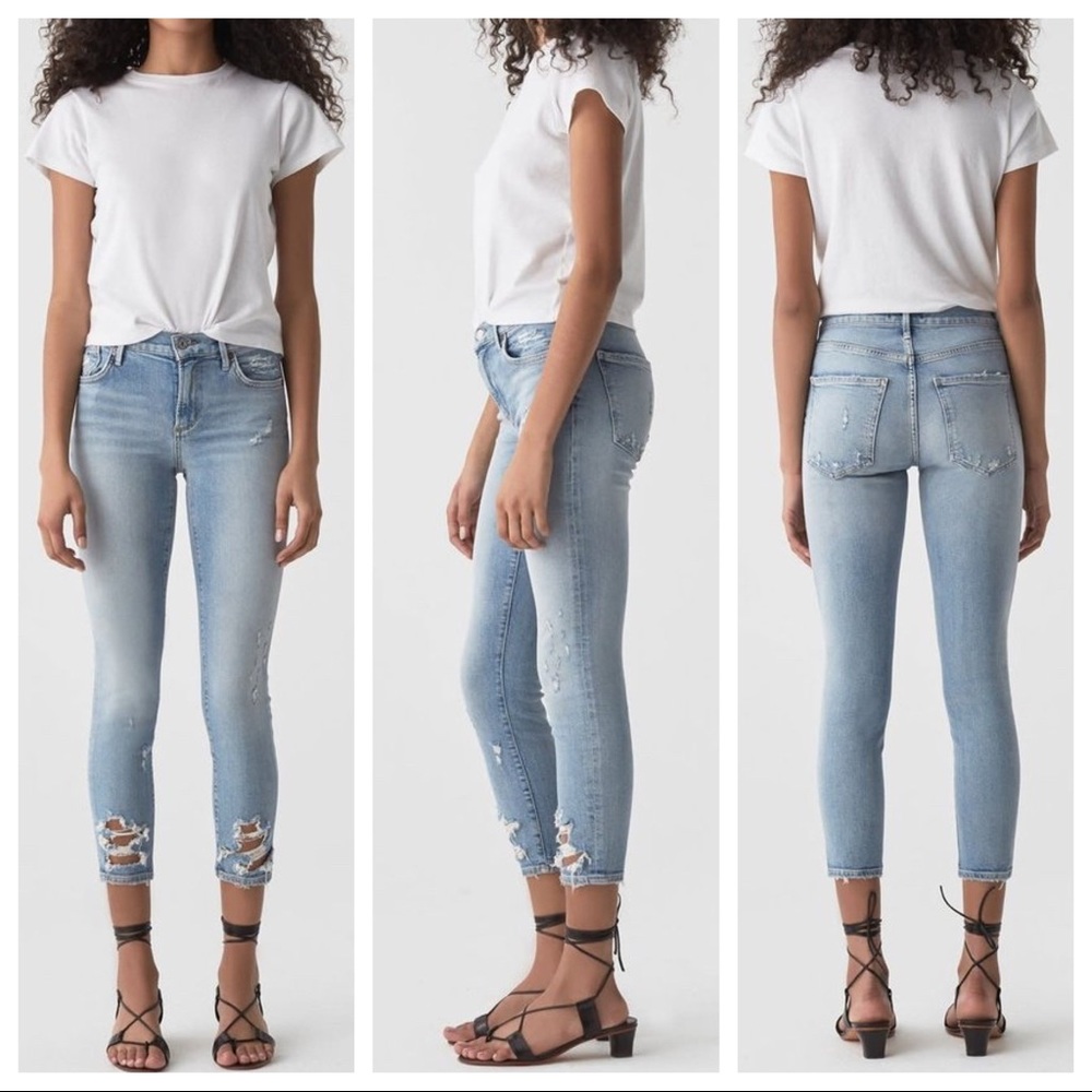 AGOLDE Cropped Denim Jeans - Picture 4 of 12